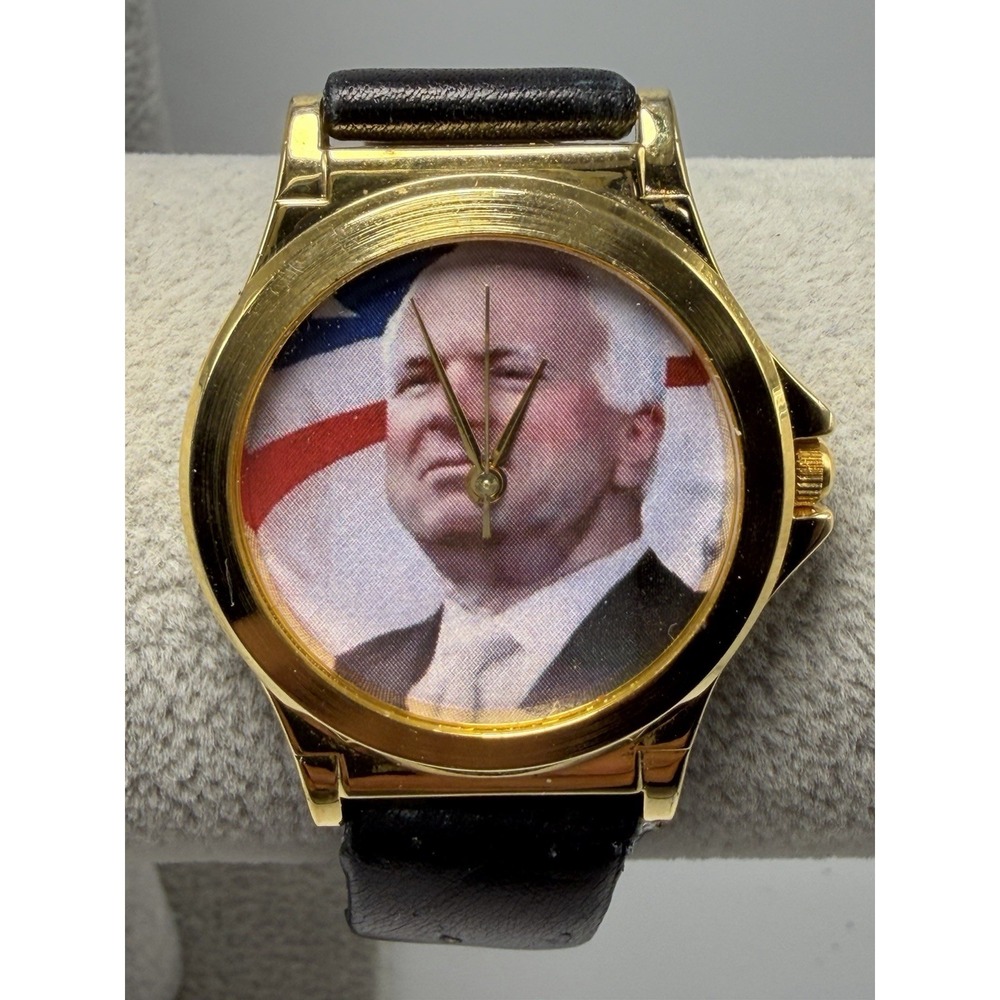 John McCain New Battery Unisex Watch Unbranded 34MM 8" Leather Band‎